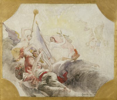 Triumph of the Republic, Study for the Decoration of the Town Hall in the 19th Arrondissement, 1880 by Paul Albert Besnard